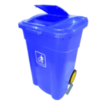 Plastic Trash Bin with Pedal And Wheels (120 Ltr)