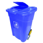 Plastic Trash Bin with Pedal & Wheels (240 Ltr)