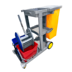 Professional Janitor Trolley with Mop Wringer