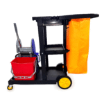 Professional Janitor Trolley with Mop Wringer