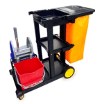 Professional Janitor Trolley with Mop Wringer