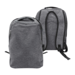 Promotional Backpack in Sophisticated Grey Polyester