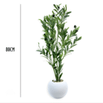 Set Of 6 Pieces Artificial Leafy Green Tabletop