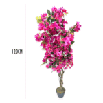 Set of 4 Artificial Bougainvillea Simulation Tree (120 cm)