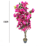 Set of 4 Artificial Bougainvillea Simulation Tree (150 cm)