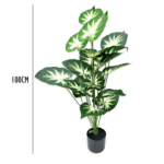 Set of 8 Artificial Caladium Simulation Tree (100 cm)