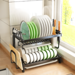 2 Layer Stainless Steel Dish Rack