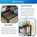 2 Layer Stainless Steel Dish Rack