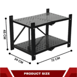 2 Tier Foldable Kitchen Storage Rack