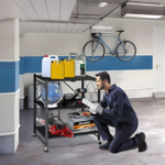 3 Tier Foldable Storage Rack with Wheels