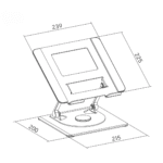 360° Rotating Foldable Laptop Riser