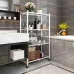 4 Tier Foldable Shelf White