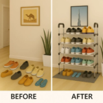 4 Tier Shoe Rack Storage Organizer