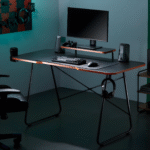 Basic Gaming Desk with Monitor Riser