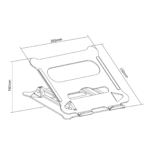 Dual Adjustment Laptop Holder