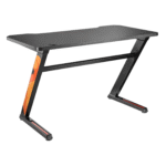 Z-Shaped Gaming Desk with Cup Holder & Hook
