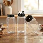 Eco-Friendly Clear Plastic Spice Jars
