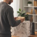 Luxury Marble Finish Gift Bag (38x30x30 cm) | Set of 12