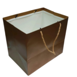 Premium Brown Paper Gift Bag (28x25x20 cm) | Set of 12