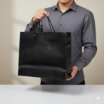 Premium Glossy Crocodile Texture Gift Bag (31x42x12 cm) | Set of 12