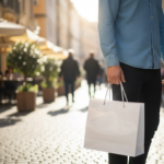 Premium White Paper Gift Bag (18x23x10 cm) | Set of 12