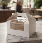 Premium White Pastry Box (20x20x14 cm)