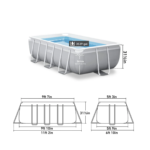 Heavy-Duty Rectangular Family Pool with Cartridge Filter Pump (2)