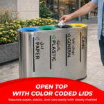 High-Capacity Stainless Steel Recycling & Sorting Station