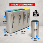 High-Capacity Stainless Steel Recycling & Sorting Station