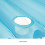 Premium Floating Oasis with Removable Sun Canopy