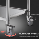 Professional Stainless Steel Service Trolley (Medium)