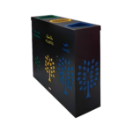 3-Compartment Recycling Bin for Sustainable Waste Management