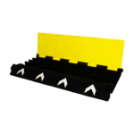 4 Channel Cable Protector Ramp | High-Visibility Safety