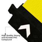 4 Channel Cable Protector Ramp | High-Visibility Safety