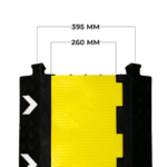 4 Channel Cable Protector Ramp | High-Visibility Safety