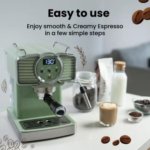 Expresso Art Espresso Coffee Machine Retro Green