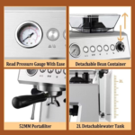 Expresso Barista Coffee Machine with Integrated Grinder