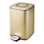 Gold Soft Close Trash Can 12L