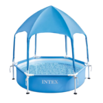 Intex Canopy Metal Frame Pool with Built-in Sprayer