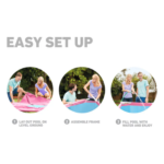 Intex Pink Rectangular Frame Pool