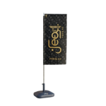 L-Shape Flag in Premium Taffeta Satin