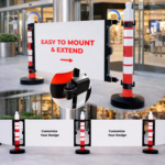 Evelux Modular Safety Barrier with Sign Panel (7)